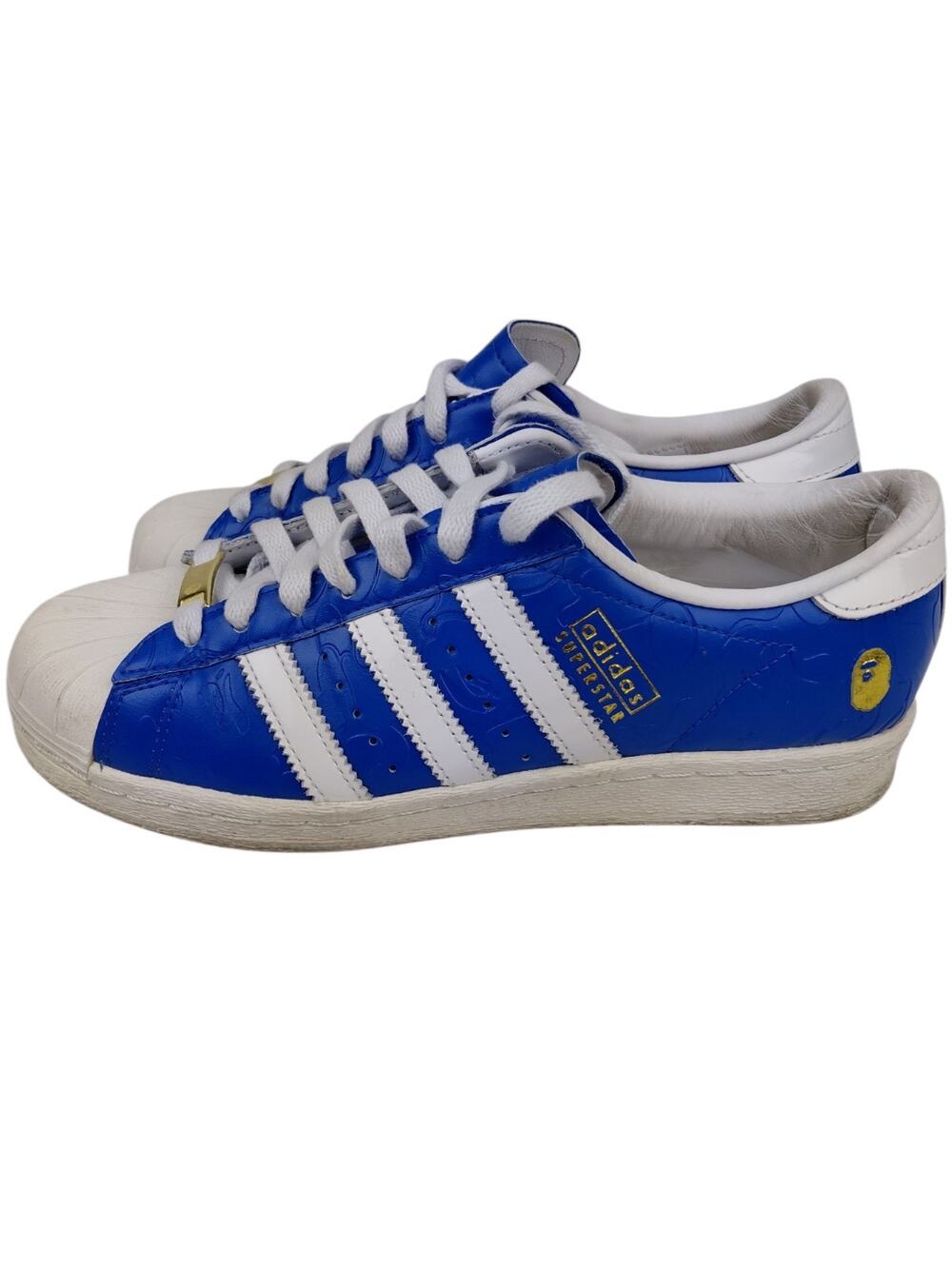 adidas BAPE x Superstar Vintage Blue White JR2702 Unisex 6.5 Men's Or 7.5 Women'